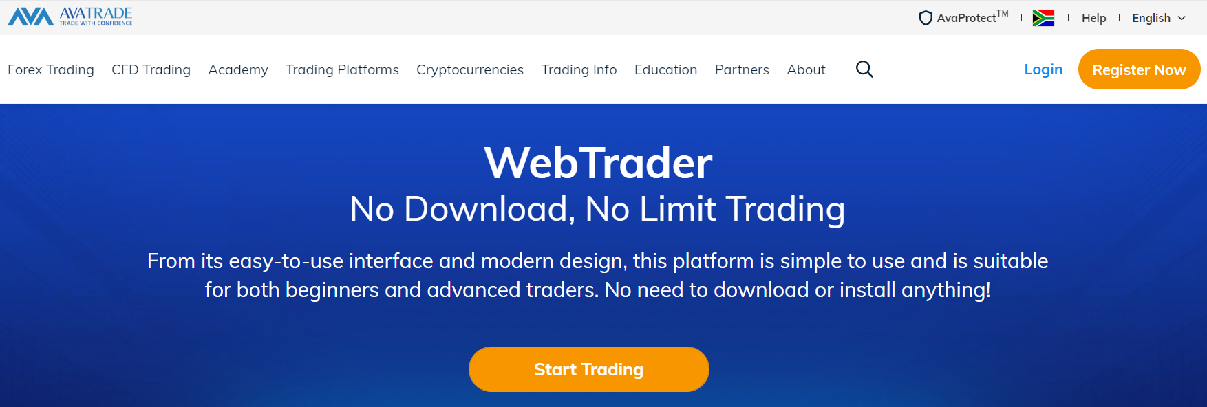 AvaTrade Web - Trading Platforms