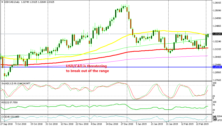 Usd Cad Jumps 180 Pips Off The 100 Sma Forex News By Fx Leaders - 