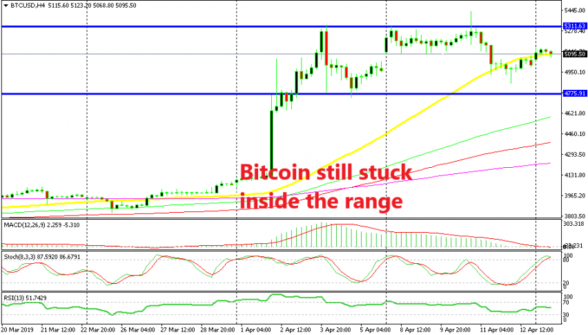 Bitcoin is flirting with the 50 SMA