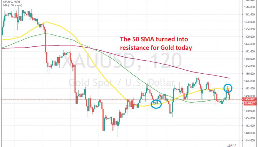 The improvement in the sentiment has turned God bearish