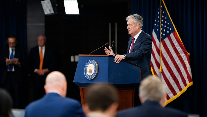 Fed Chair Jerome Powell in focus