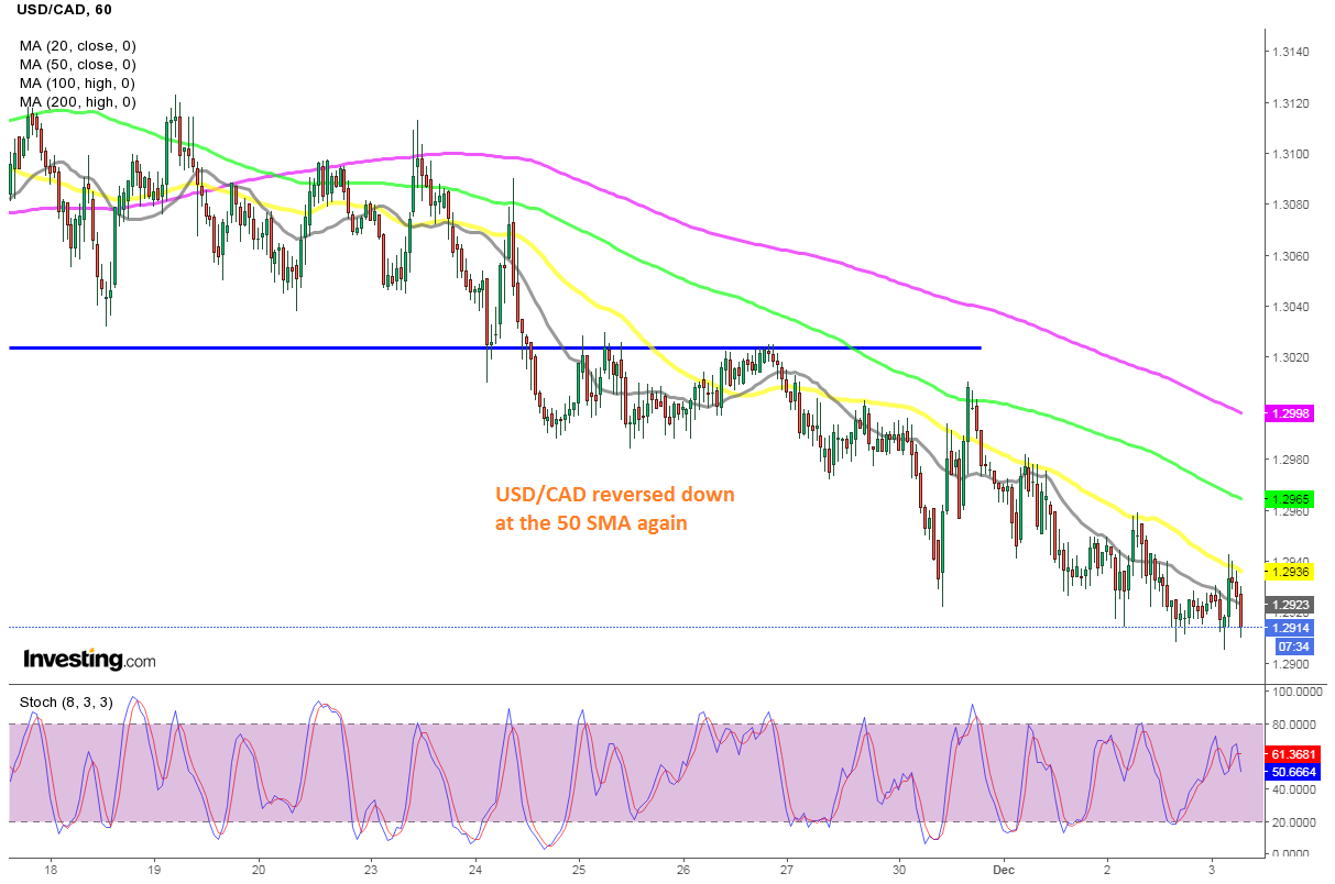 The Downtrend Continues In Usd Cad As Mas Keep Pushing It Down Forex News By Fx Leaders