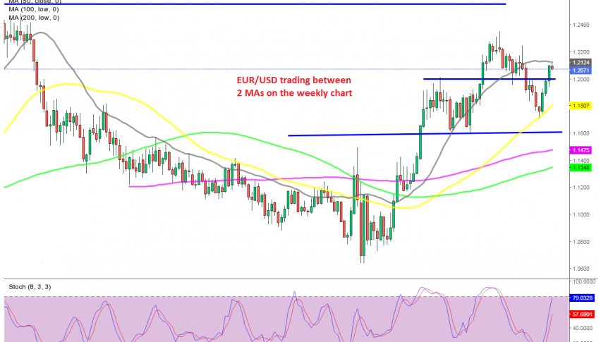 The bounce seems complete on the weekly chart