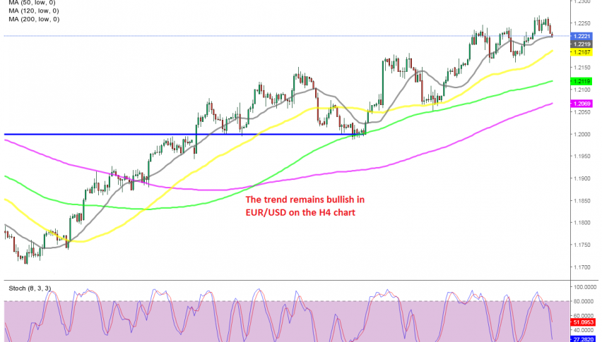Pullbacks have been great opportunities to buy EUR/USD