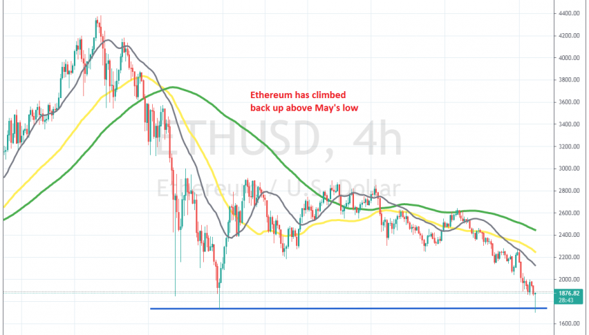 Is the decline over for now in Ethereum?