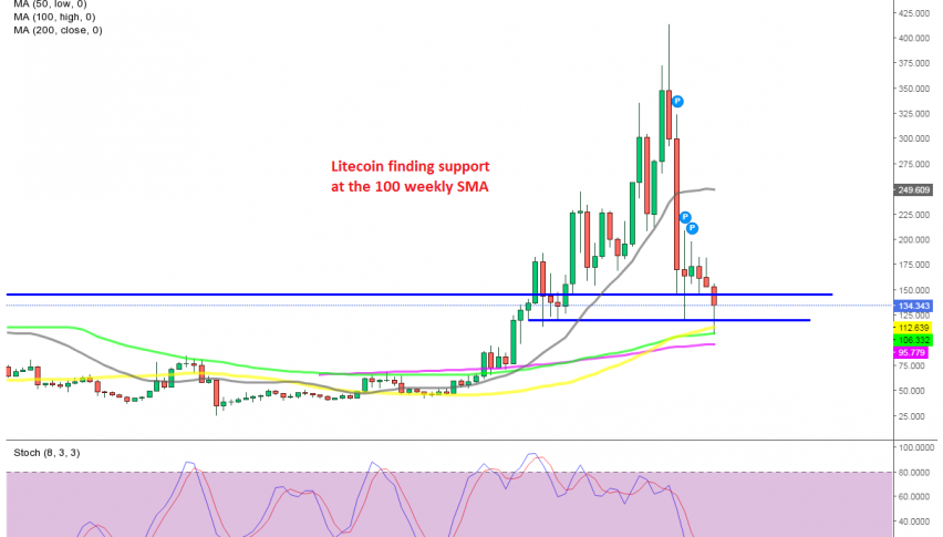 The chart will look bullish if Litecoin climbs above the first support