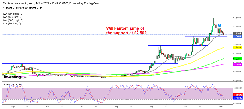 The 20 daily SMA has been broken now