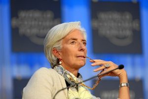 Christine Lagarde did seem worried about the economy on Thursday