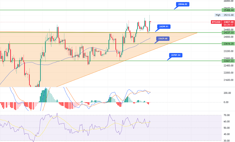 Bitcoin Gain Support at $24,200 - Bulls Eyeing to Target $25,500