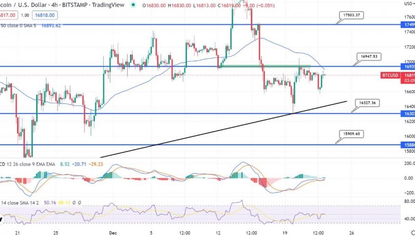 Bitcoin Steady Under Double Top $17,000 - Quick Daily Outlook
