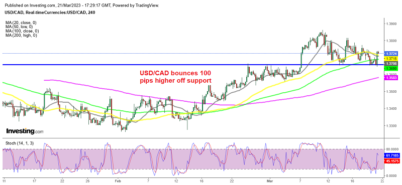 USD/CAD bounces off 50-day SMA