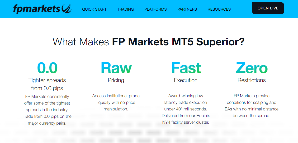 FP Markets MetaTrader 5