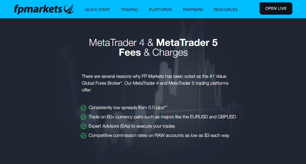 FP Markets Fees, Spreads, and, Commissions