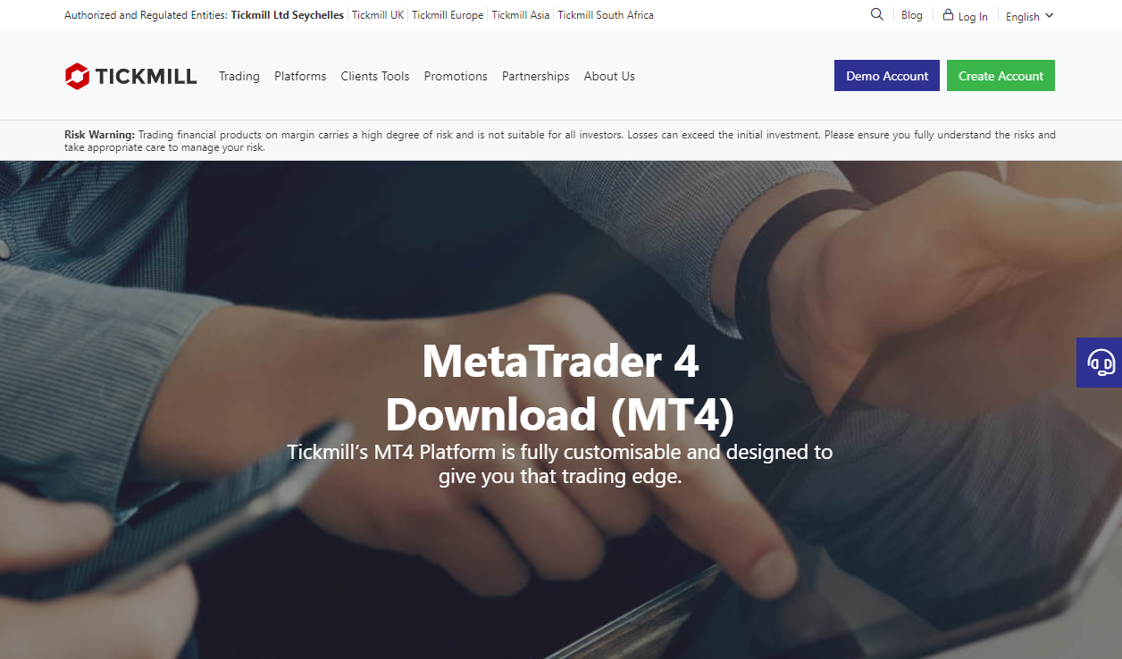 Tickmill MetaTrader 4