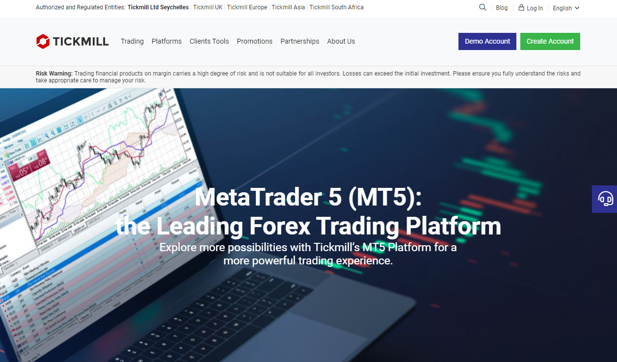 Tickmill MetaTrader 5