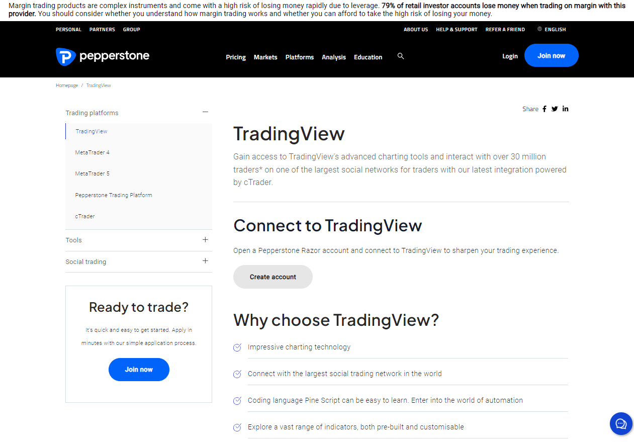 Pepperstone TradingView