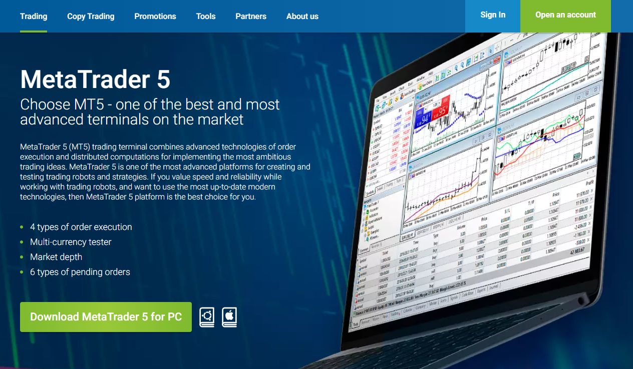 RoboForex MetaTrader 5