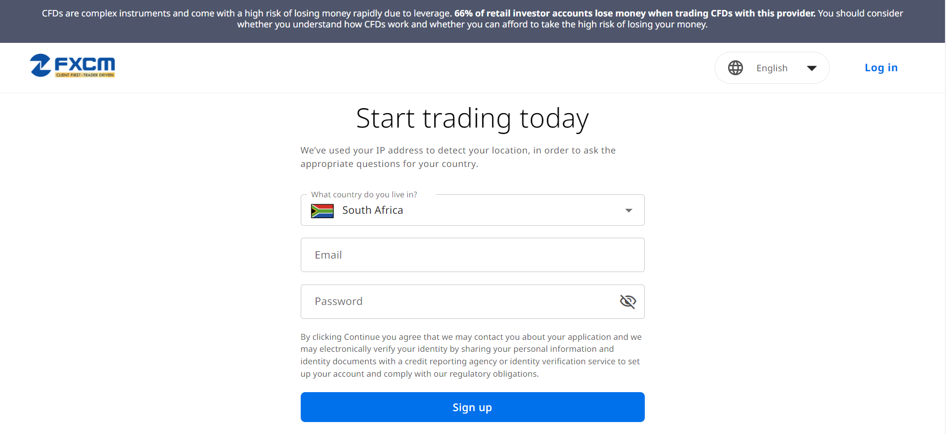 How To Open an FXCM Account