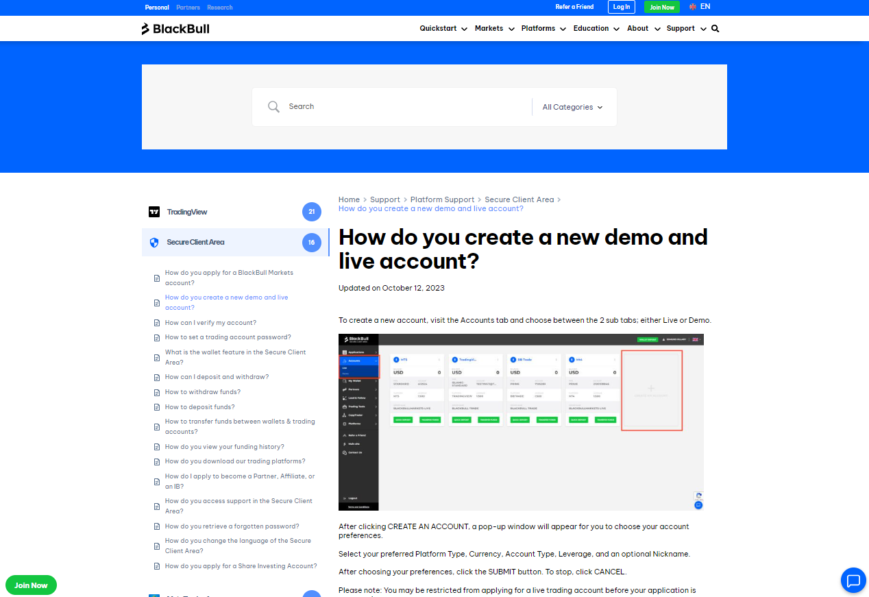 Demo Account