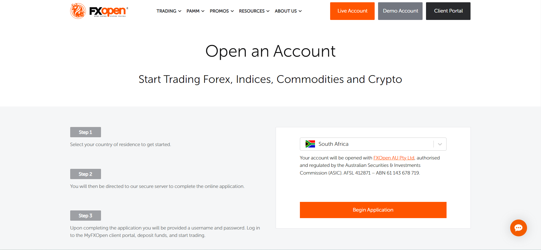 How To Open an FXOpen Account