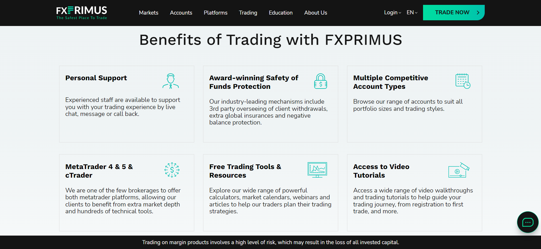 FXPRIMUS Account Types