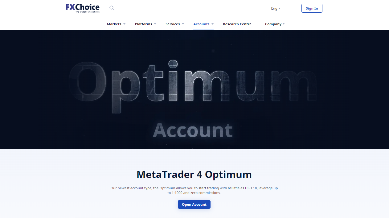 MT4 Optimum Account