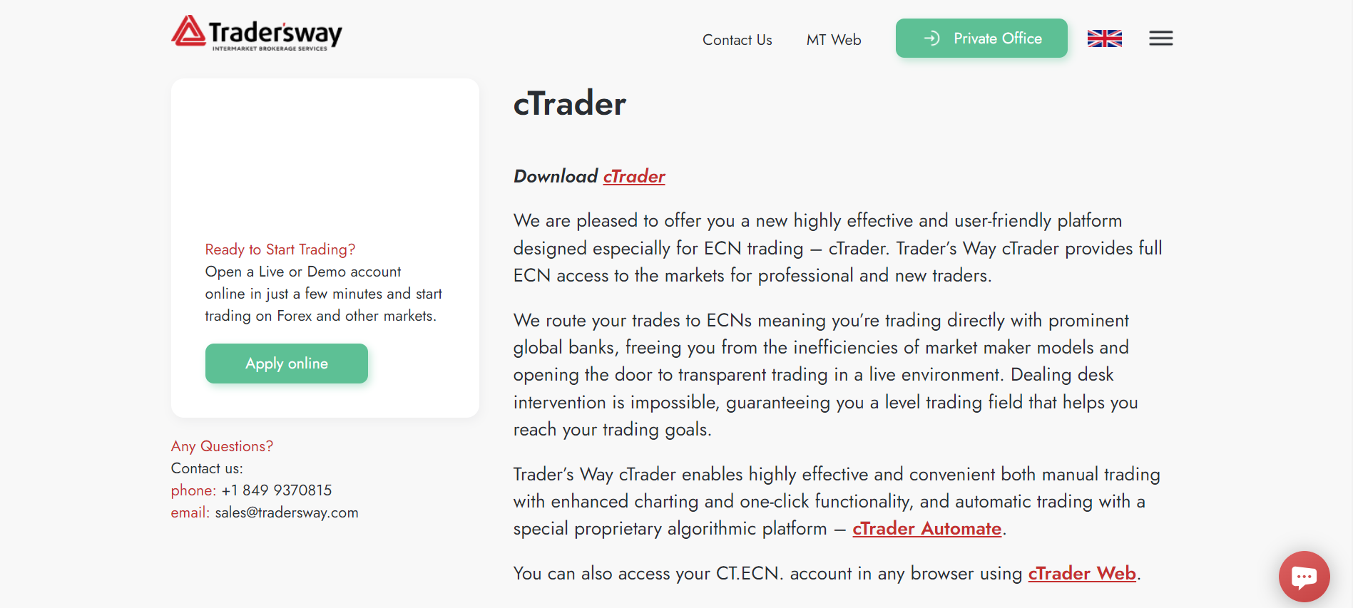 Trader's Way cTrader