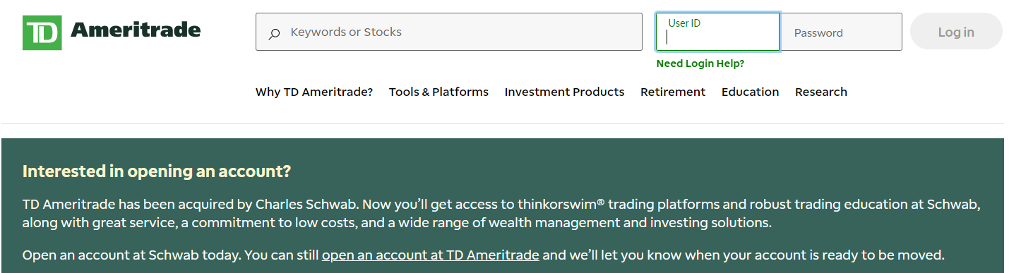 TD Ameritrade Account Types 