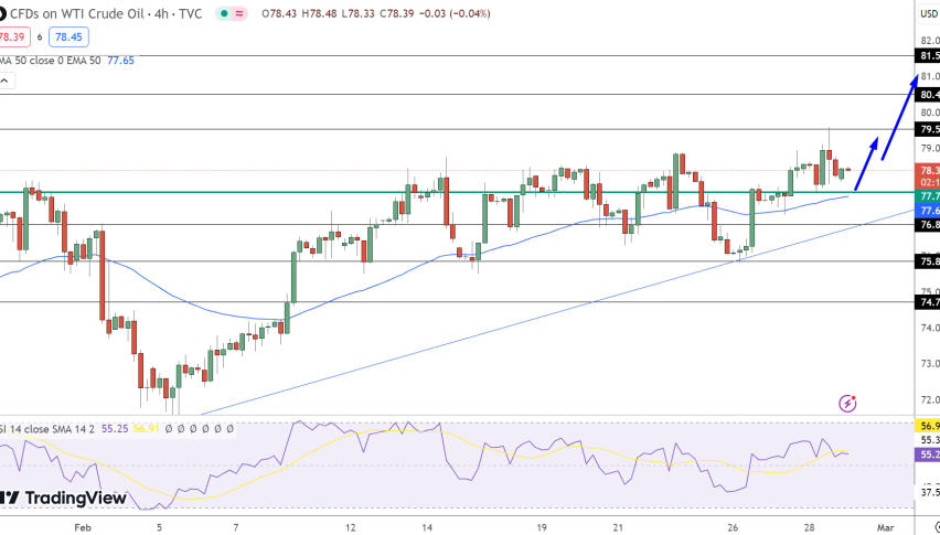 US Oil Price Chart - Source: Tradingview