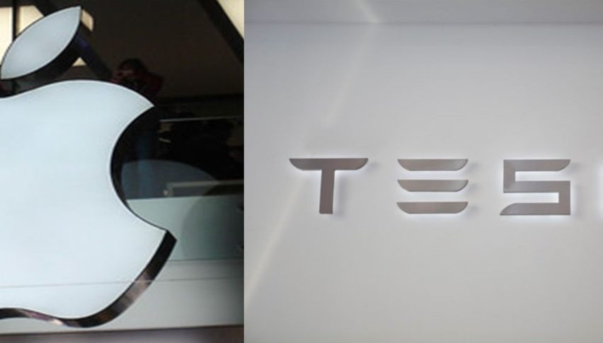 $AAPL and $TSLA Slide today