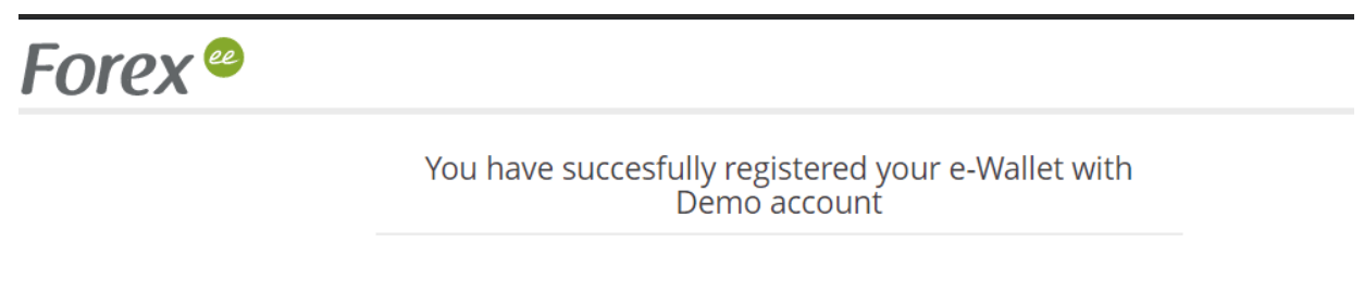 How to set up a Demo Forex.ee Account step 3