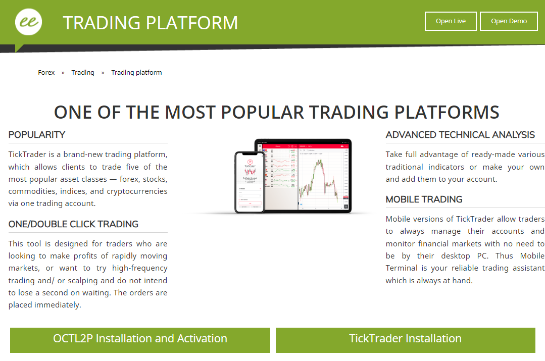 Forex.ee Trading Platforms 