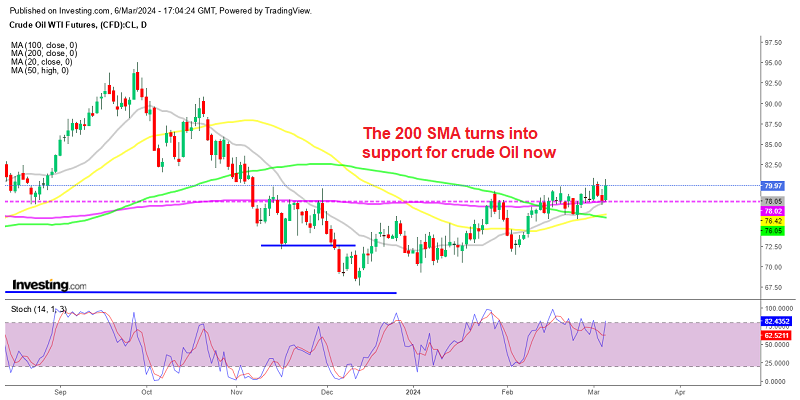 WTI Crude Oil Daily Chart