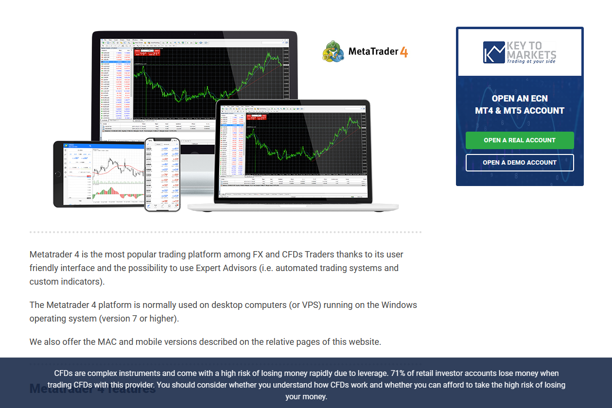 Key to Markets MetaTrader 4