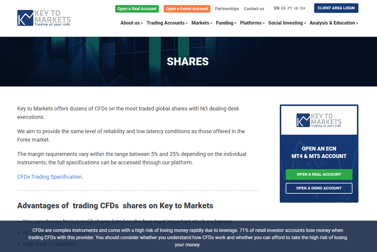 Key to Markets Leverage and Margin