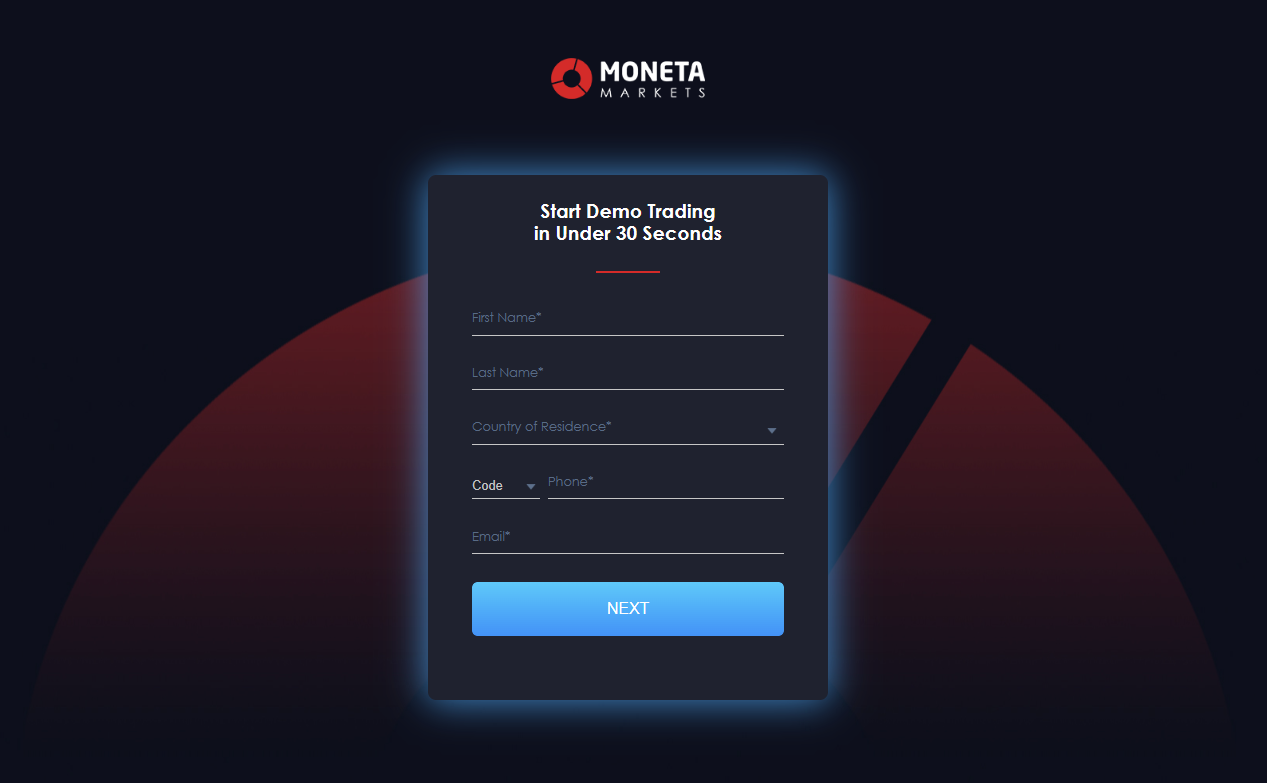 Moneta Markets Demo Account