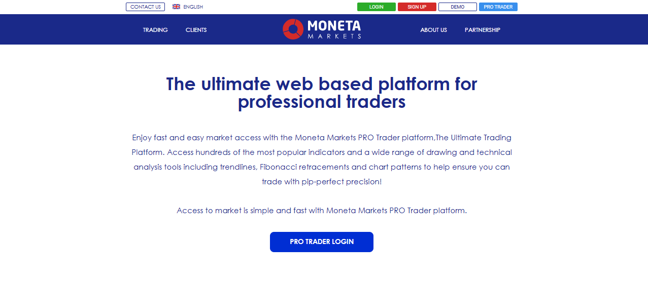 Moneta Markets PRO Trader