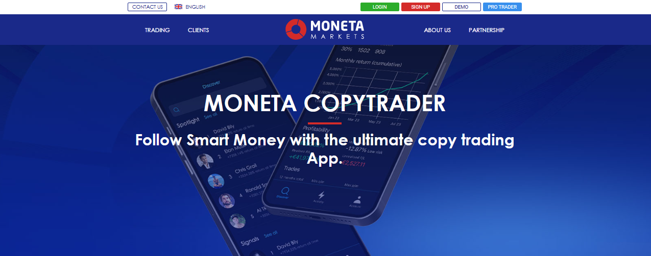 Moneta Markets CopyTrader App