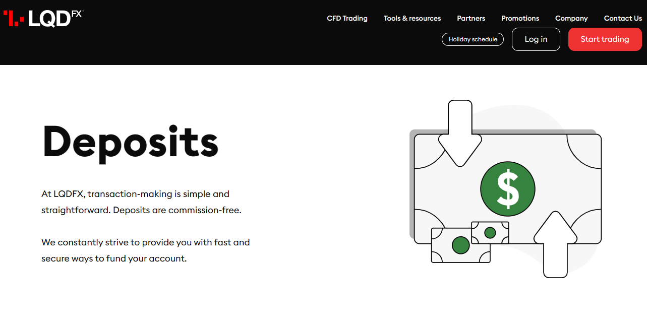 LQDFX Deposits
