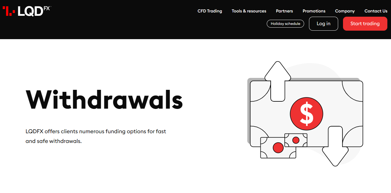 LQDFX Withdrawals