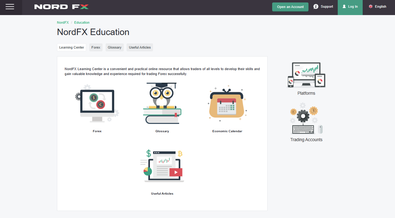 NordFX Educational Resources