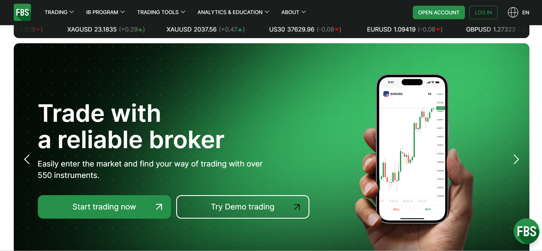 FBS Forex Brokers with Segregated Accounts