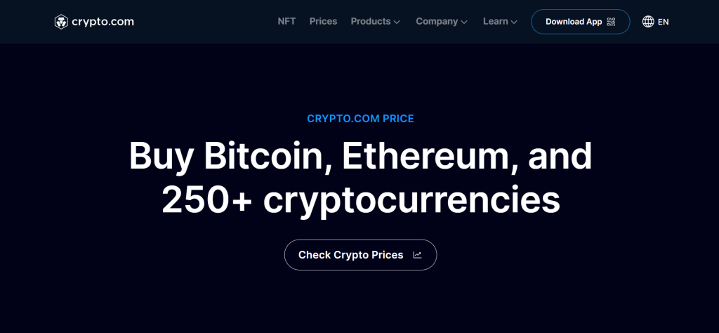 Crypto.com Crypto Exchange Overview