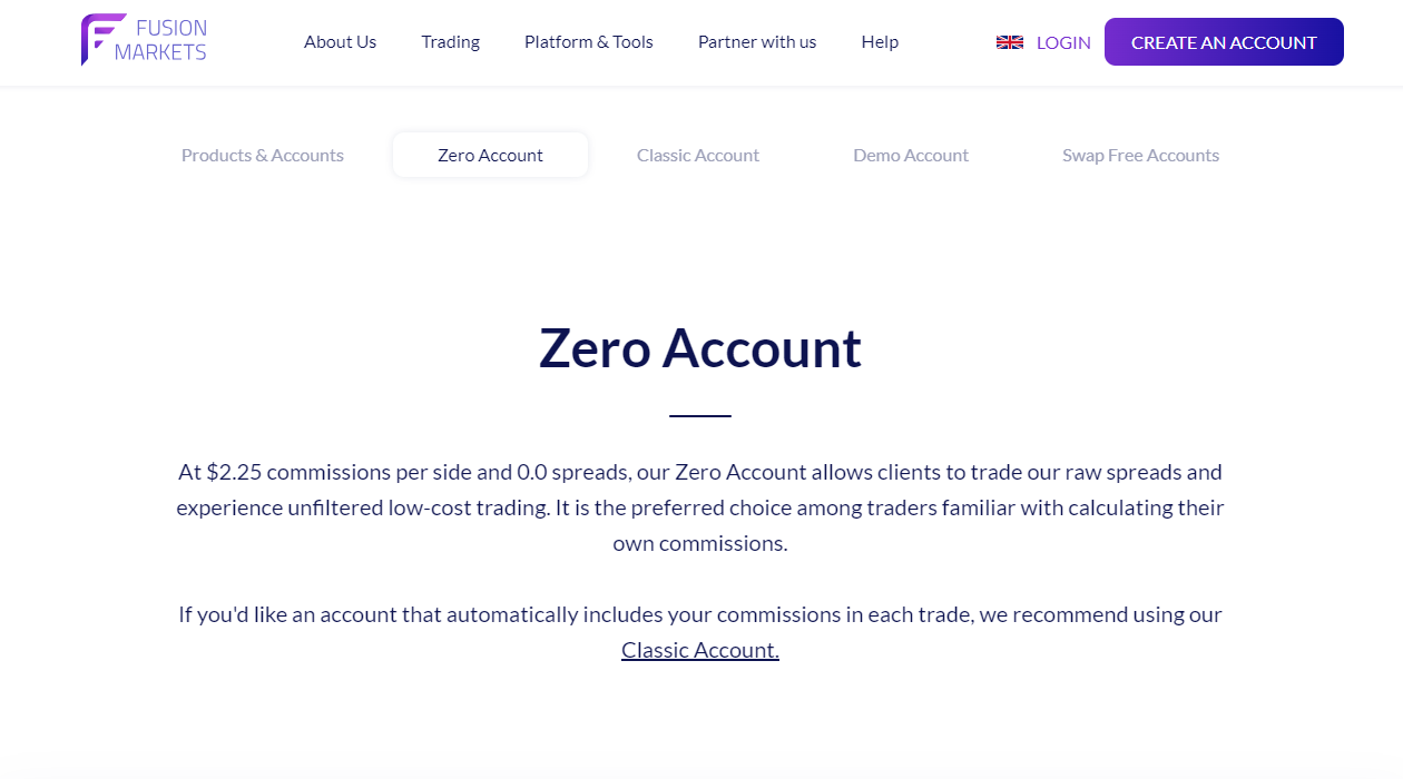 Zero Account