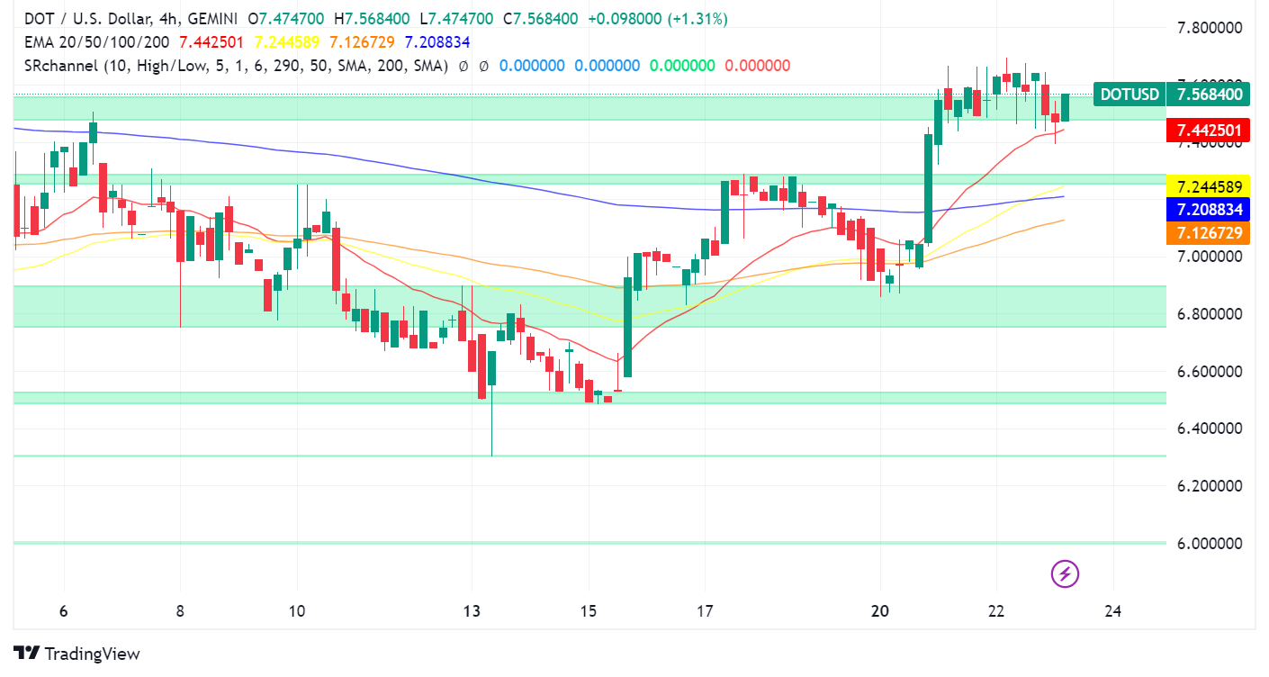 Polkadot Price Stages Recovery