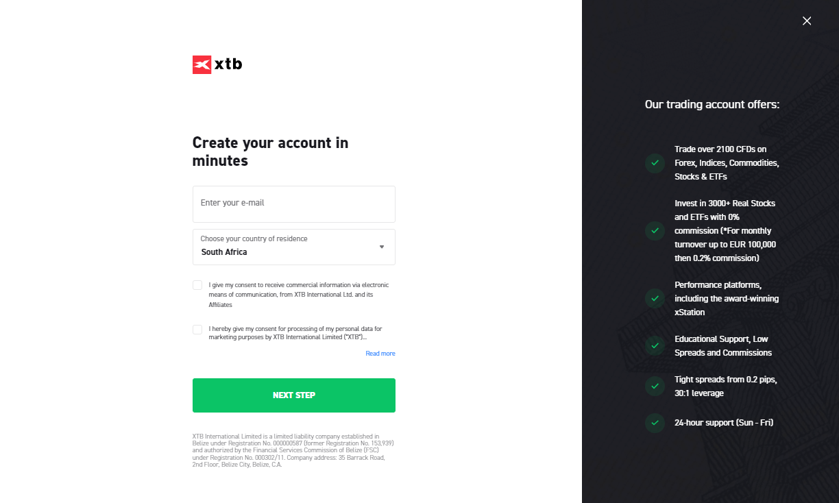 How To Open an XTB Account