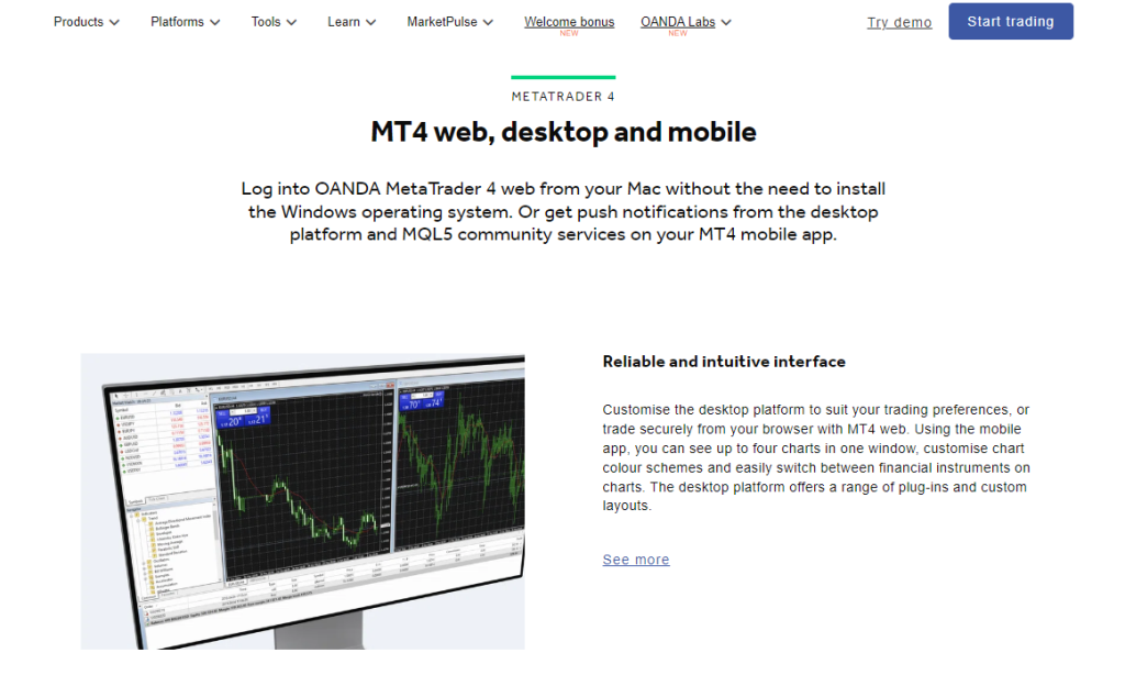 Oanda Trading Platforms