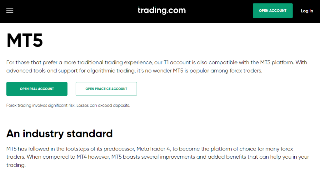 Trading.com Trading Platforms