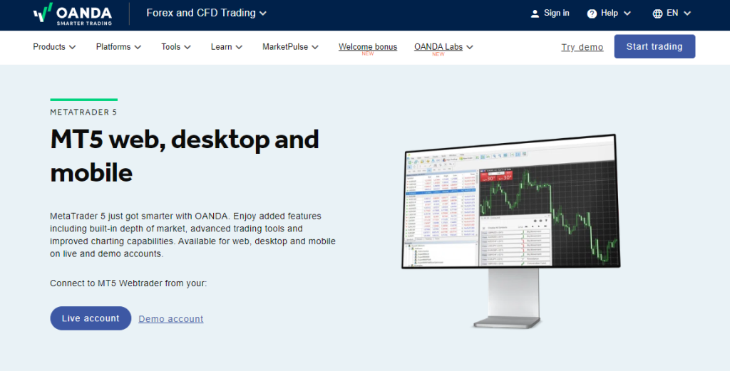 Oanda MetaTrader 5