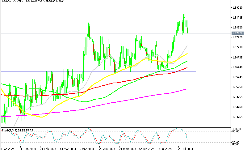 USD/CAD Chart Daily
